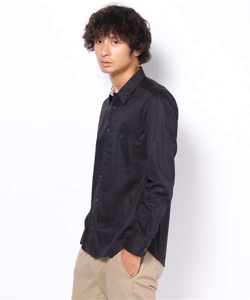 BEAUTY&YOUTH UNITED ARROWS（ビューティーアンドユースユナイテッドアローズ）の「MT ツイル パネルストライプ レギュラーシャツ L/SL（シャツ/ブラウス・メンズ・ホワイト/ネイビー・SMALL/MEDIUM/LARGE）」の3枚目の写真