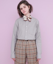 EMMA CLOTHES | オックスフォードストレッチバンドカラーシャツ(シャツ/ブラウス)