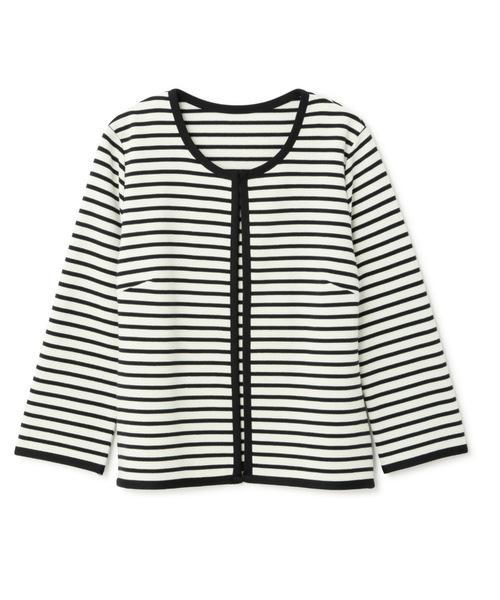 NATURAL BEAUTY BASIC(ナチュラルビューティーベーシック)の「〈ウォッシャブル〉リップルブルゾン(ブルゾン・レディース・ダークネイビー/グレー・LARGE/MEDIUM/SMALL)」の10枚目の写真