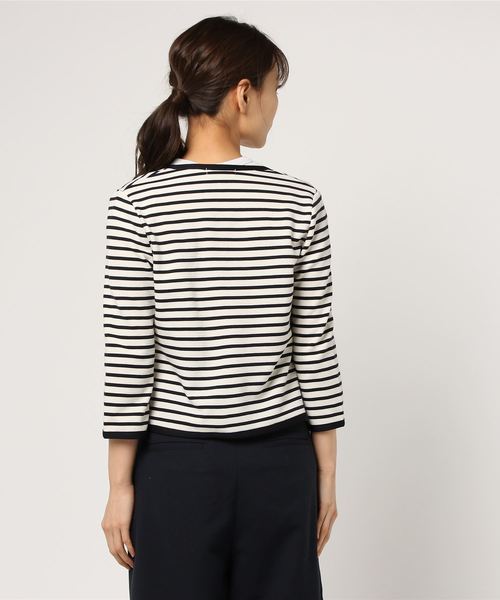 NATURAL BEAUTY BASIC(ナチュラルビューティーベーシック)の「〈ウォッシャブル〉リップルブルゾン(ブルゾン・レディース・ダークネイビー/グレー・LARGE/MEDIUM/SMALL)」の5枚目の写真