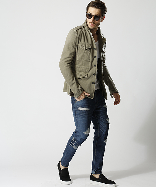 wjk（ダヴルジェイケイ）の「mj5464-M43(back pile) ジャケット