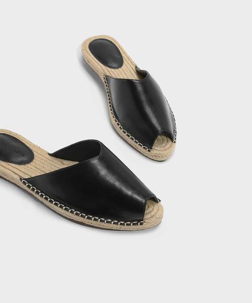CHARLES & KEITH（チャールズ & キース）の「エスパドリーユスライダー / ESPADRILLE SLIDERS（サンダル・レディース・オレンジ/ブラック・25cm/23.5cm/24.5cm/23cm/22.5cm）」の6枚目の写真