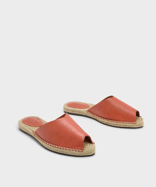 CHARLES & KEITH（チャールズ & キース）の「エスパドリーユスライダー / ESPADRILLE SLIDERS（サンダル・レディース・オレンジ/ブラック・25cm/23.5cm/24.5cm/23cm/22.5cm）」の9枚目の写真