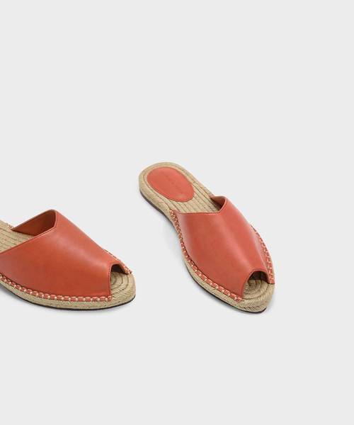 CHARLES & KEITH（チャールズ & キース）の「エスパドリーユスライダー / ESPADRILLE SLIDERS（サンダル・レディース・オレンジ/ブラック・25cm/23.5cm/24.5cm/23cm/22.5cm）」の11枚目の写真