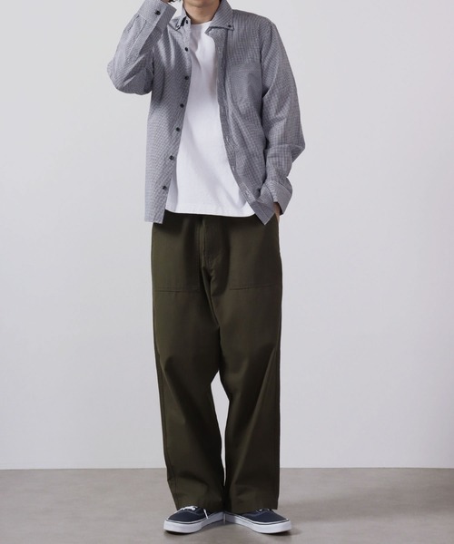 garsonwave（ギャルソンウェーブ）の「日本製 ギンガムチェック ワイドカラーボタンダウンシャツ（シャツ/ブラウス・メンズ・ブルー/ブラック系その他/ネイビー/レッド系その他/ブルー系その他2/ブルー系その他/ブラック系その他2/レッド系その他2/レッド系その他3/ブルー系その他4/ブルー系その他3/ブラック系その他3・L/LL/M）」の17枚目の写真