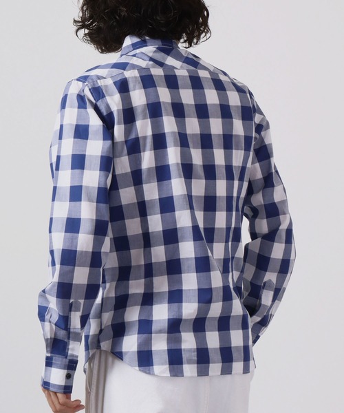 garsonwave（ギャルソンウェーブ）の「日本製 ギンガムチェック ワイドカラーボタンダウンシャツ（シャツ/ブラウス・メンズ・ブルー/ブラック系その他/ネイビー/レッド系その他/ブルー系その他2/ブルー系その他/ブラック系その他2/レッド系その他2/レッド系その他3/ブルー系その他4/ブルー系その他3/ブラック系その他3・L/LL/M）」の20枚目の写真