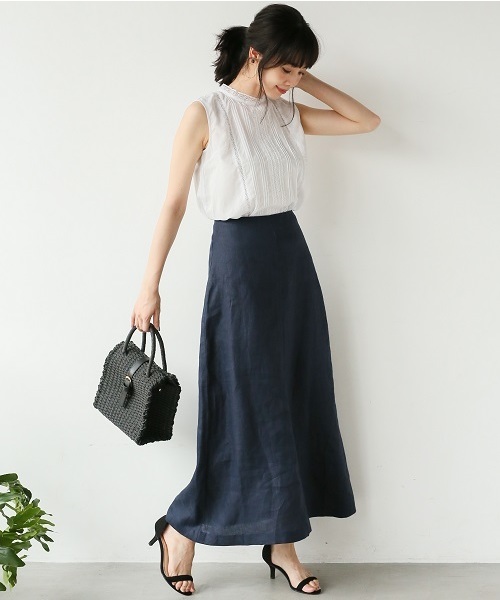 A part by（アパートバイ）の「ザツザイラゲッジバッグ2 798530（かごバッグ・レディース・ブラック/ナチュラル・FREE）」の5枚目の写真