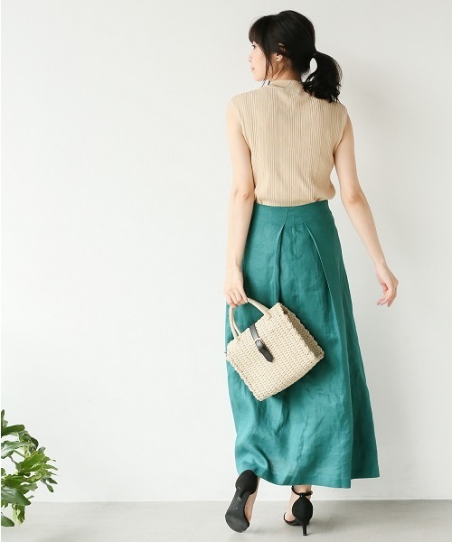 A part by（アパートバイ）の「ザツザイラゲッジバッグ2 798530（かごバッグ・レディース・ブラック/ナチュラル・FREE）」の6枚目の写真