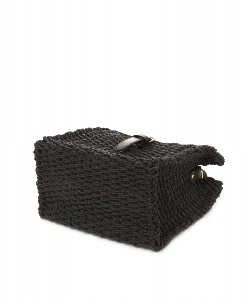 A part by（アパートバイ）の「ザツザイラゲッジバッグ2 798530（かごバッグ・レディース・ブラック/ナチュラル・FREE）」の12枚目の写真