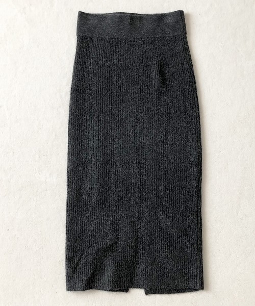 TODAYFUL（トゥデイフル）の「バッグスリットニットスカート（スカート・レディース・チャコールグレー/モカ・36inch/38inch）」の10枚目の写真