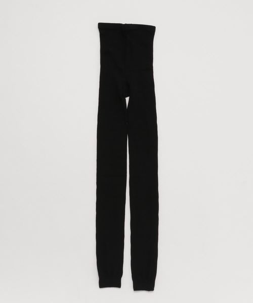 WEGO（ウィゴー）の「WEGO/レイヤードワッフルレギンス(10分丈)（レギンス/スパッツ・レディース・ブラック/キナリ・FREE）」の5枚目の写真