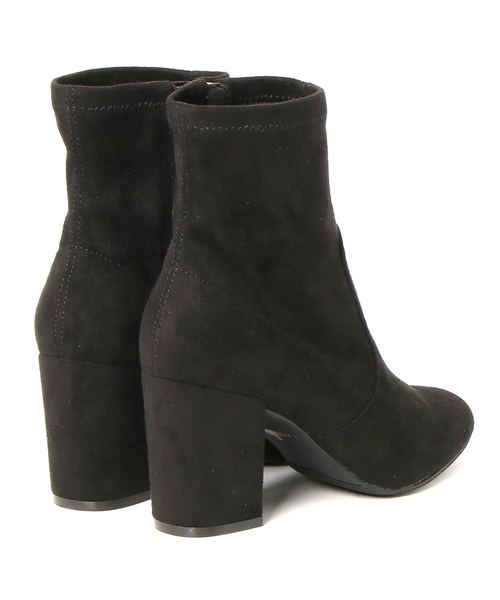 R&E（アールアンドイー）の「【R&E】太ヒールストレッチショートブーツ（ブーツ・レディース・ブラック/ブラック系その他/シルバー系その他・LL/S/M/L）」の7枚目の写真