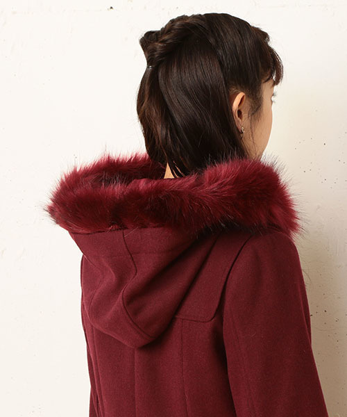 SPIRALGIRL（スパイラルガール）の「フードＺＩＰウールコート（その他アウター・レディース・ブラック/ボルドー/杢グレー・1/2）」の16枚目の写真