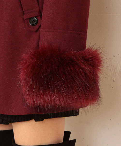 SPIRALGIRL（スパイラルガール）の「フードＺＩＰウールコート（その他アウター・レディース・ブラック/ボルドー/杢グレー・1/2）」の17枚目の写真