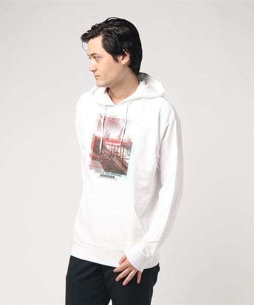 WEGO(ウィゴー)の「WEGO/デジタルフォトロゴプルパーカー(パーカー・メンズ・ホワイト/ブラック・SMALL/MEDIUM/LARGE)」の14枚目の写真
