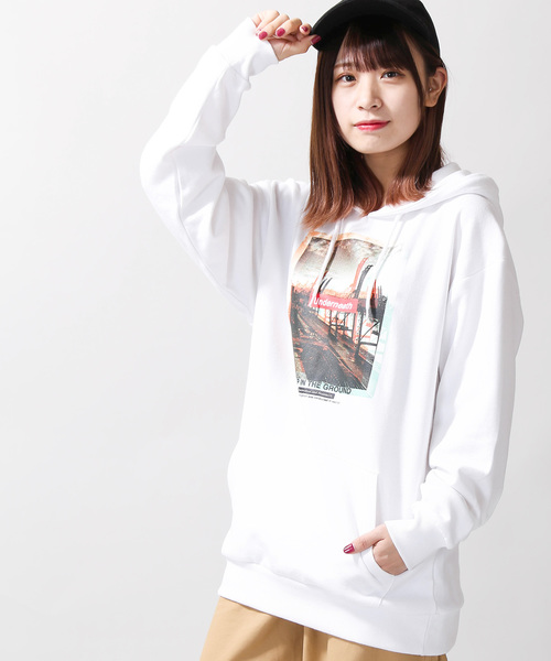 WEGO(ウィゴー)の「WEGO/デジタルフォトロゴプルパーカー(パーカー・メンズ・ホワイト/ブラック・SMALL/MEDIUM/LARGE)」の5枚目の写真