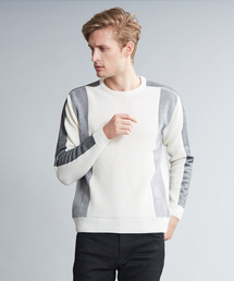 5351 POUR LES HOMMES | 接結モールクルーネックプルオーバー(ニット/セーター)