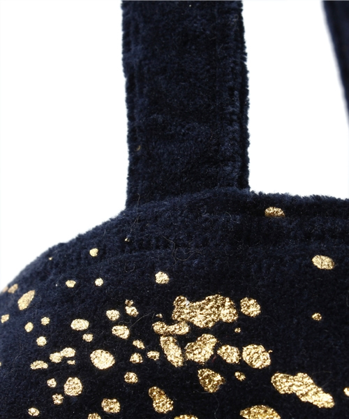 Kastane（カスタネ）の「A&Aベロアトート（トートバッグ・レディース・ホワイト/ネイビー・FREE）」の3枚目の写真