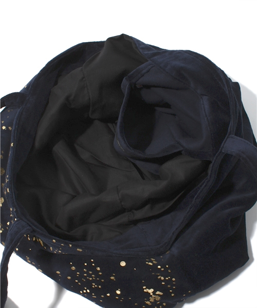 Kastane（カスタネ）の「A&Aベロアトート（トートバッグ・レディース・ホワイト/ネイビー・FREE）」の4枚目の写真