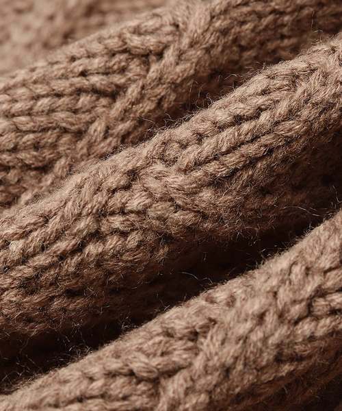 MinoriTY（マイノリティ）の「ローゲージビックタートルニット（ニット/セーター・メンズ・ホワイト/ブラック/ネイビー/モカ・M/L）」の10枚目の写真