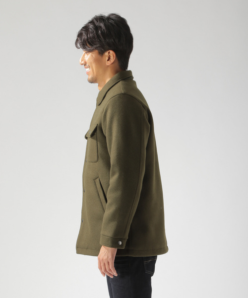 BAYFLOW（ベイフロー）の「ウーリーウラボアコートジャケット（ブルゾン・メンズ・ネイビー/カーキ/ブラック・MEDIUM/SMALL/LARGE）」の10枚目の写真