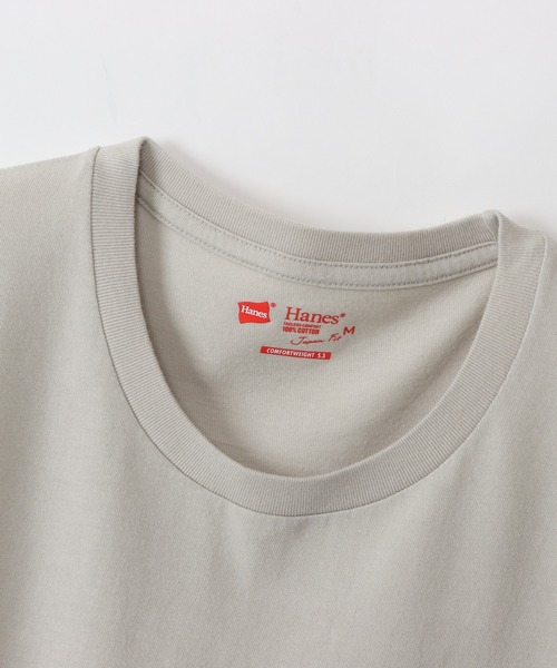 HANES(ヘインズ)の「【Hanes/ヘインズ】レディース ジャパンフィットフォーハー【2枚組】クルーネックTシャツ 5.3oz(Tシャツ/カットソー・レディース・ホワイト×ブルー/その他3/グレー系その他3/ふじ色系/ベージュ系その他・MEDIUM/LARGE)」の8枚目の写真