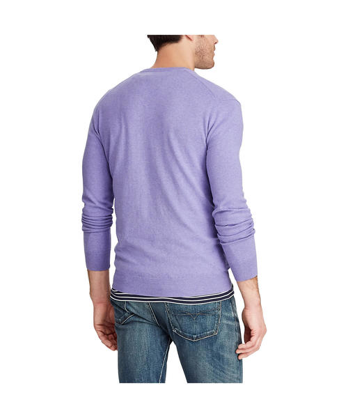 POLO RALPH LAUREN（ポロ ラルフ ローレン）の「スリム フィット コットン Vネック セーター（ニット/セーター・メンズ・パープル・SMALL/MEDIUM/LARGE/X-SMALL）」の2枚目の写真