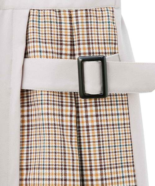 Luz Llena（ラズレナ）の「チェック配色タイトスカート（スカート・レディース・ブラック/ベージュ・MEDIUM）」の6枚目の写真