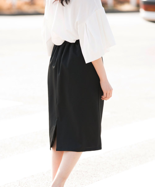 Luz Llena（ラズレナ）の「チェック配色タイトスカート（スカート・レディース・ブラック/ベージュ・MEDIUM）」の8枚目の写真