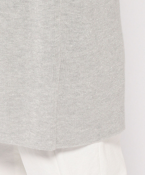 A/C DESIGN BY ALPHA CUBIC（エーシーデザインバイアルファキュービック）の「【カタログ掲載】麻混着流しカーディガン（カーディガン/ボレロ・レディース・サックスブルー/ライトグレー/オフホワイト/ネイビー・M size/L size）」の16枚目の写真