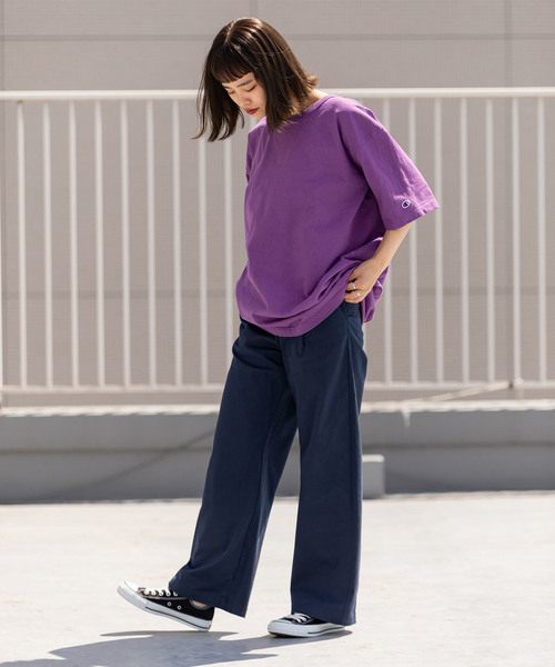 Dickies（ディッキーズ）の「Dickies/ ディッキーズ TCツイルステッチ後ろレースアップストレートパンツ（その他パンツ・レディース・ベージュ/ネイビー・28inch/25inch/26inch/27inch）」の14枚目の写真