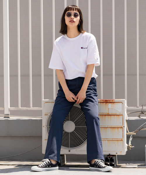 Dickies（ディッキーズ）の「Dickies/ ディッキーズ TCツイルステッチ後ろレースアップストレートパンツ（その他パンツ・レディース・ベージュ/ネイビー・28inch/25inch/26inch/27inch）」の13枚目の写真