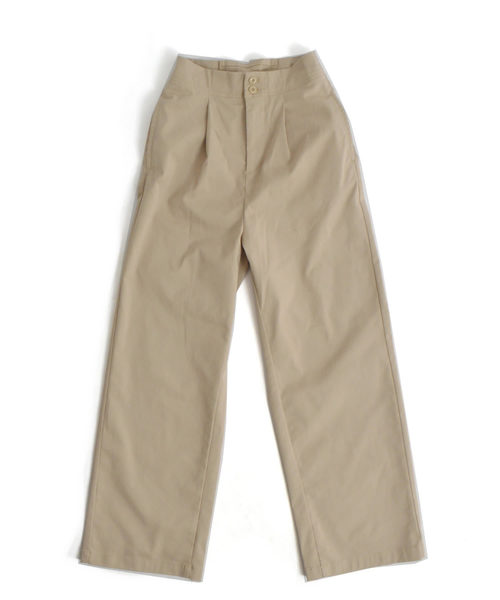 Dickies（ディッキーズ）の「Dickies/ ディッキーズ TCツイルステッチ後ろレースアップストレートパンツ（その他パンツ・レディース・ベージュ/ネイビー・28inch/25inch/26inch/27inch）」の4枚目の写真