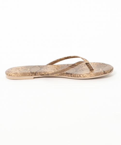 LOWRYS FARM（ローリーズファーム）の「トングサンダル　832068（サンダル・レディース・オフホワイト/ブラック/パイソン・MEDIUM/LARGE）」の10枚目の写真