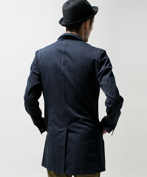 NANO universe（ナノユニバース）の「COOL MAX ツイルショップコート（その他アウター・メンズ・ベージュ/オリーブ/ブルー/ネイビー/マスタード・LARGE/MEDIUM/SMALL）」の8枚目の写真