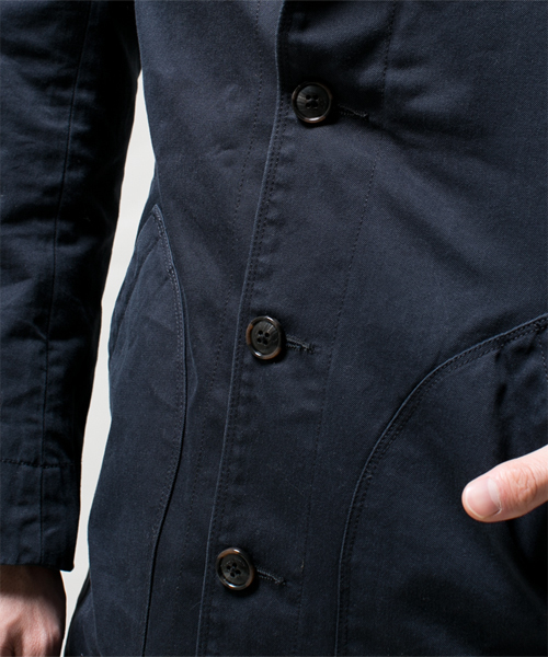 NANO universe（ナノユニバース）の「COOL MAX ツイルショップコート（その他アウター・メンズ・ベージュ/オリーブ/ブルー/ネイビー/マスタード・LARGE/MEDIUM/SMALL）」の11枚目の写真