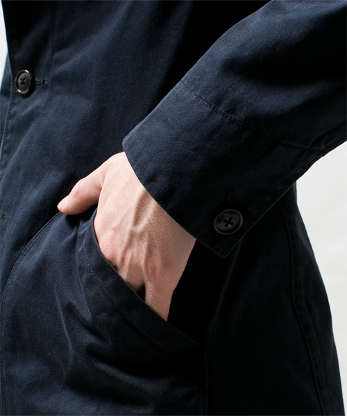 NANO universe（ナノユニバース）の「COOL MAX ツイルショップコート（その他アウター・メンズ・ベージュ/オリーブ/ブルー/ネイビー/マスタード・LARGE/MEDIUM/SMALL）」の12枚目の写真