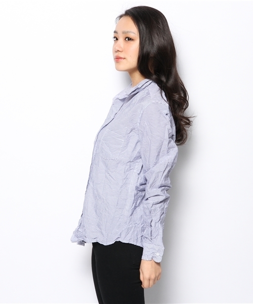 The SAZABY LEAGUE SELECT(ザサザビーリーグセレクト)の「Frank&Eileen BARRY/LE BLHST(シャツ/ブラウス・レディース・ネイビー・SMALL/MEDIUM/XX-SMALL)」の7枚目の写真