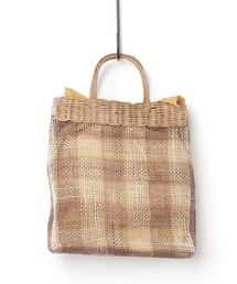 MARCHER ブラウン かごバッグ MARCHER（ファッション） かごバッグ カゴバッグ MARCHER × Demi