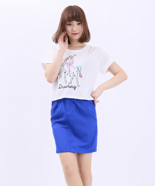 WEGO（ウィゴー）の「WEGO/カラーコクーンスカート（スカート・レディース・ブラック/グリーン/ブルー/レッド・FREE）」の3枚目の写真