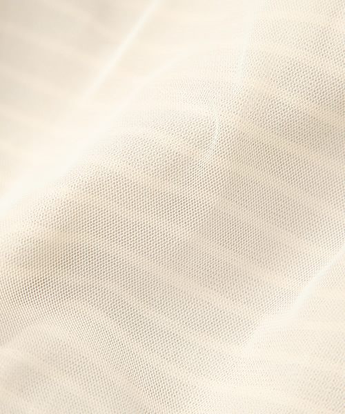 green label relaxing（グリーンレーベルリラクシング）の「[WEB限定]MIELLE（ミエル） BOR チュールスカート ◆（スカート・レディース・ベージュ/ネイビー・FREE）」の11枚目の写真