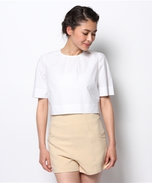 Demi-Luxe BEAMS | Demi-Luxe BEAMS / ストレッチ クロップドプルオーバー(シャツ/ブラウス)