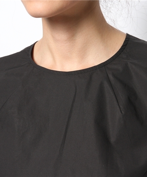 Demi-Luxe BEAMS(デミルクス ビームス)の「Demi-Luxe BEAMS / ストレッチ クロップドプルオーバー(シャツ/ブラウス・レディース・ホワイト/ブラック・36/38)」の8枚目の写真