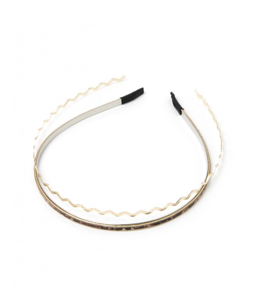 niko and...（ニコアンド）の「2セットカチューシャB（カチューシャ・レディース・ブラウン/ホワイト/イエロー/その他1・0）」の4枚目の写真