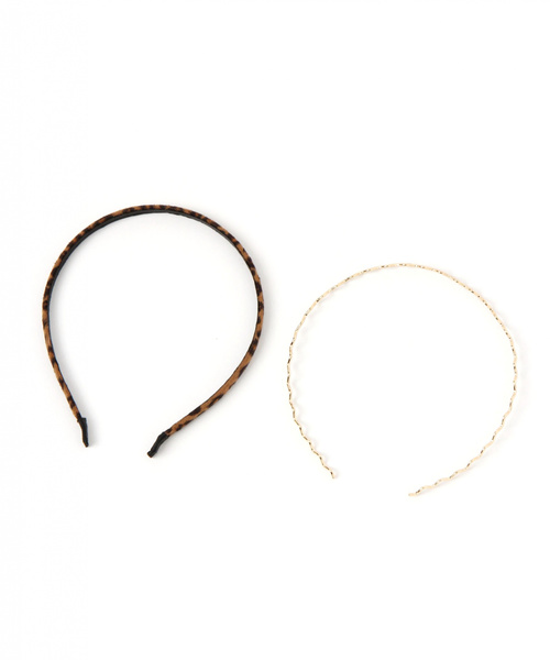 niko and...（ニコアンド）の「2セットカチューシャB（カチューシャ・レディース・ブラウン/ホワイト/イエロー/その他1・0）」の6枚目の写真