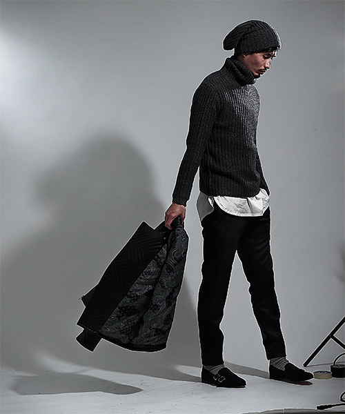 BEAMS（ビームス）の「VAPORIZE / タートルネック ニット（ニット/セーター・メンズ・キャメル/杢グレー・LARGE/MEDIUM/SMALL）」の6枚目の写真