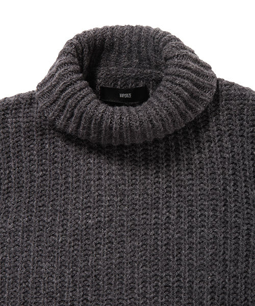 BEAMS（ビームス）の「VAPORIZE / タートルネック ニット（ニット/セーター・メンズ・キャメル/杢グレー・LARGE/MEDIUM/SMALL）」の8枚目の写真