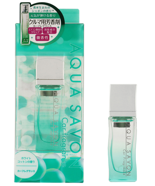 AQUA SAVON（アクアシャボン）の「AQUA SAVON CAR FRAGRANCE WHITE COTTON アクアシャボン カー
