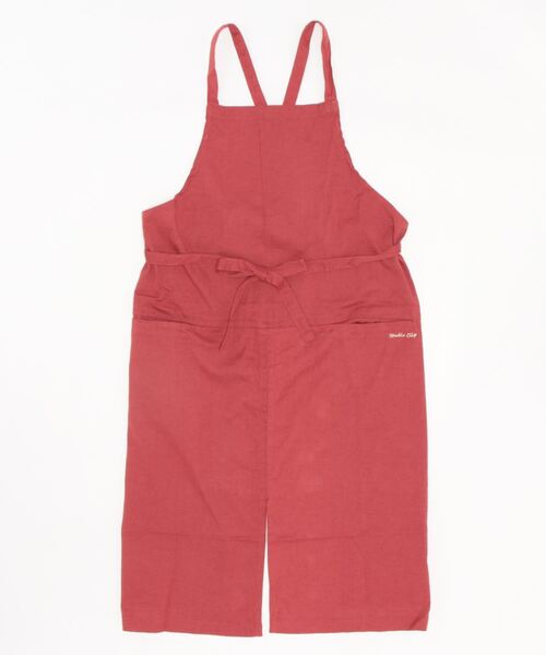 studio CLIP（スタディオクリップ）の「コットンリネンロングエプロン（エプロン・レディース・ライトグレー/ブラック/イエロー/カーキ/ピンク/レッド/サーモンピンク・FREE）」の7枚目の写真