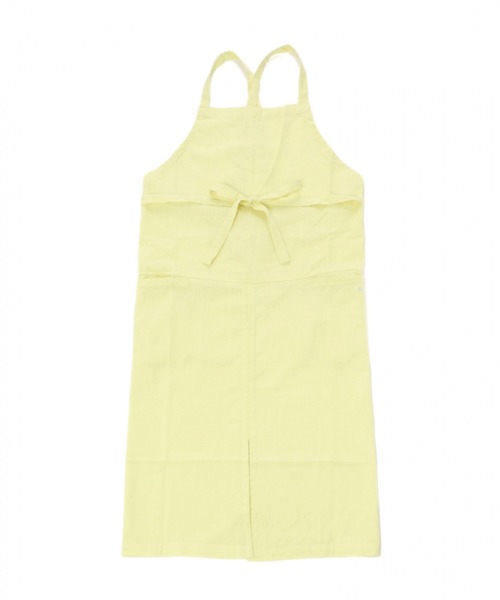 studio CLIP（スタディオクリップ）の「コットンリネンロングエプロン（エプロン・レディース・ライトグレー/ブラック/イエロー/カーキ/ピンク/レッド/サーモンピンク・FREE）」の4枚目の写真